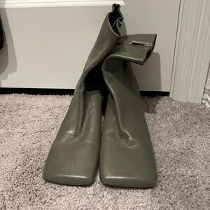 Zara genuine leather boots